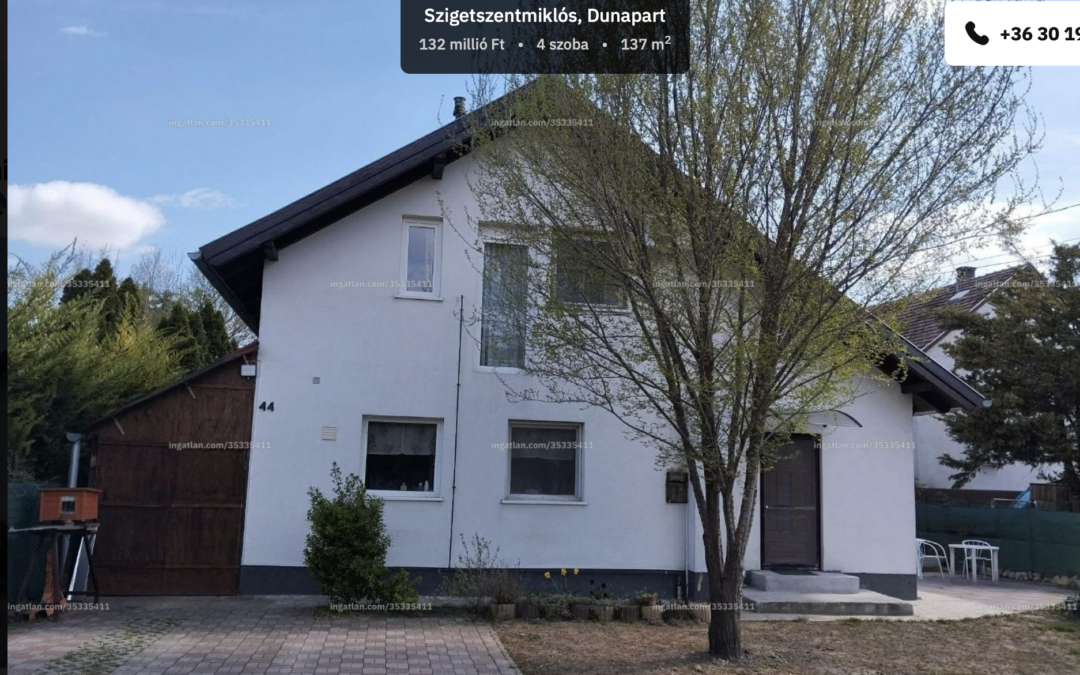 Szigetszentmikós: családi ház eladó